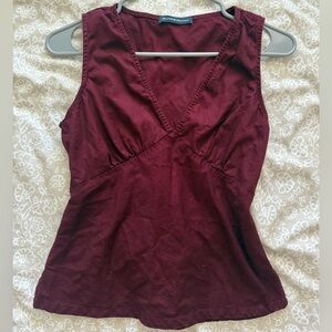 Brandy Melville Maroon Rafaela Top